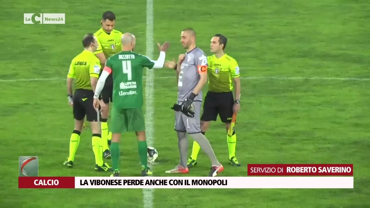 La Vibonese perde anche con il Monopoli