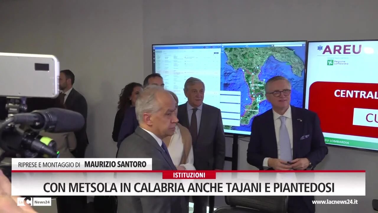 Con Metsola in Calabria anche Tajani e Piantedosi