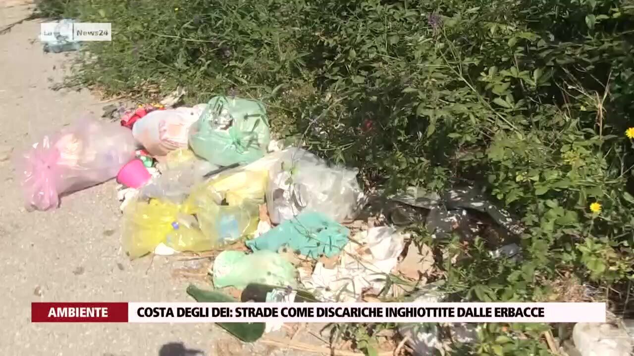 Costa degli Dei: strade come discariche inghiottite dalle erbacce