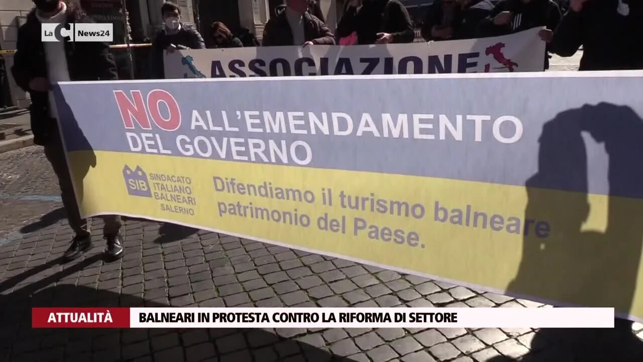 Balneari in protesta contro la riforma di settore