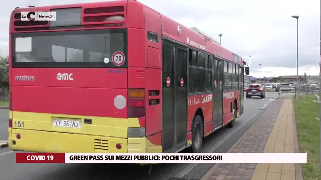 Green pass sui mezzi pubblici: pochi trasgressori