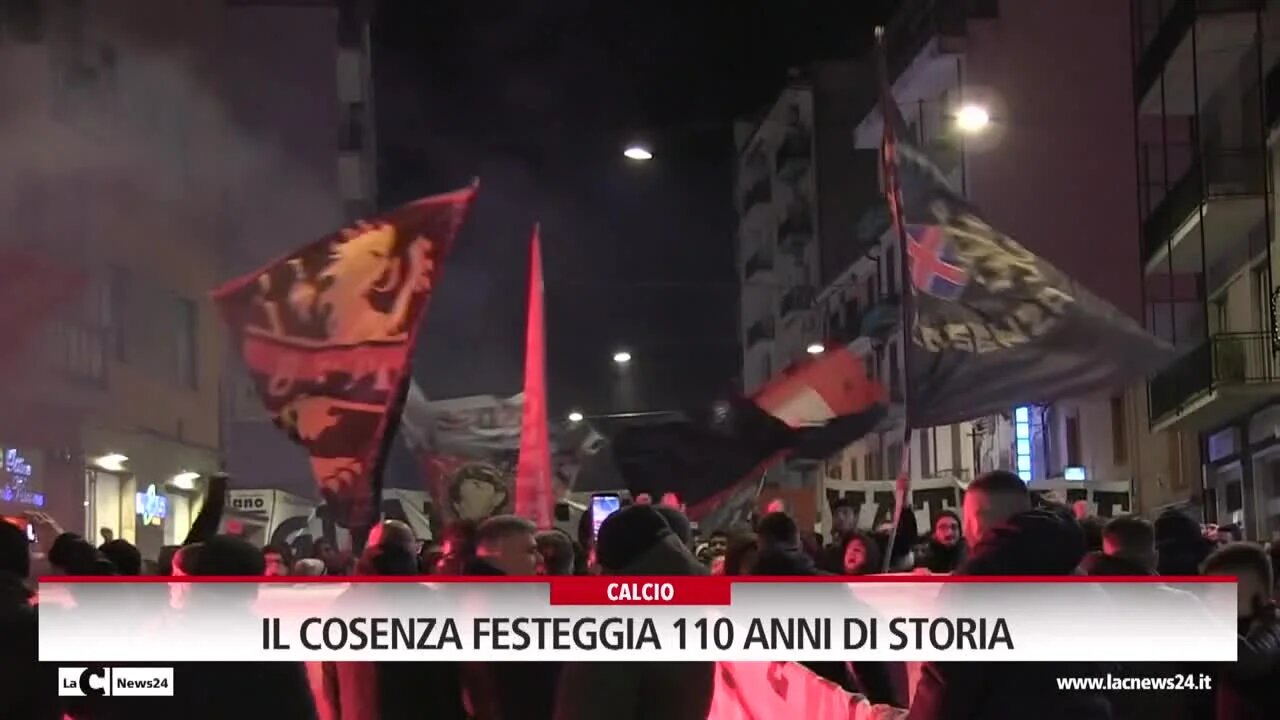 Il Cosenza festeggia 110 anni di storia