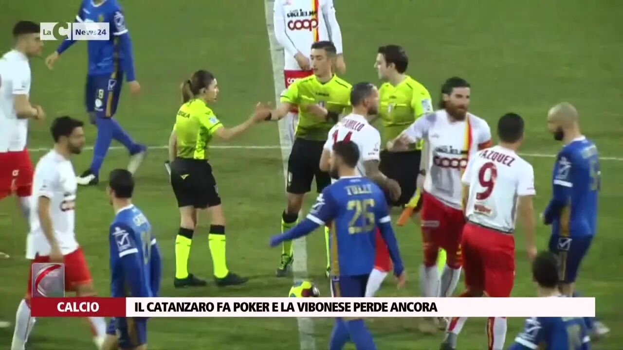 Il Catanzaro fa poker e la Vibonese perde ancora