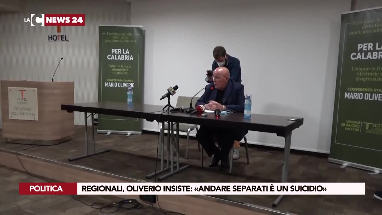 Regionali, Oliverio insiste: «Andare separati è un suicidio»