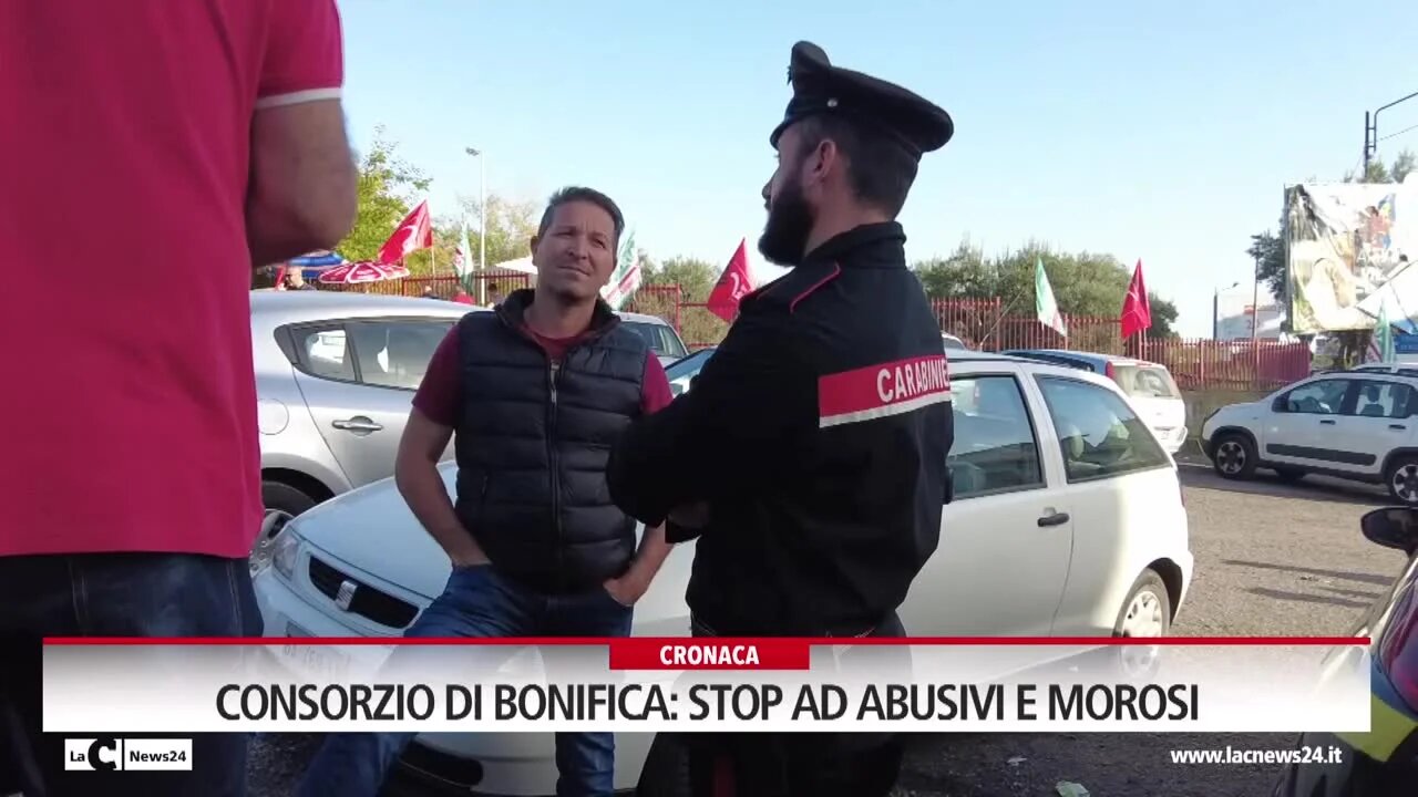 Consorzio di bonifica stop ad abusivi e morosi