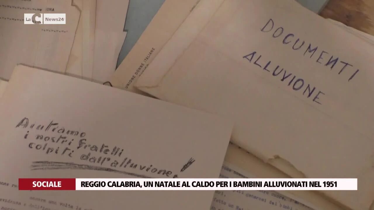 Reggio Calabria, un Natale al caldo per i bambini alluvionati nel 1951