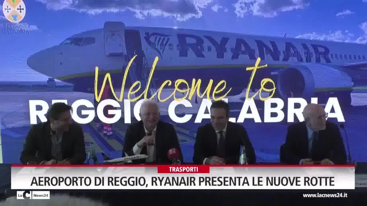 Aeroporto di Reggio, Ryanair presenta le nuove rotte