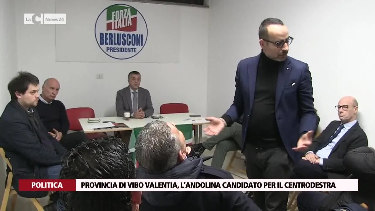 Provincia di Vibo Valentia, L’Andolina candidato per il centrodestra