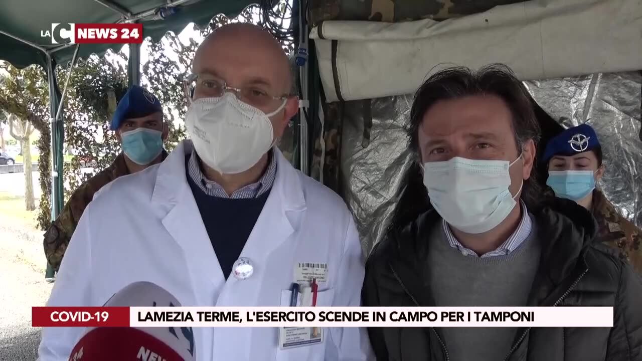 Lamezia Terme, l'esercito scende in campo per i tamponi