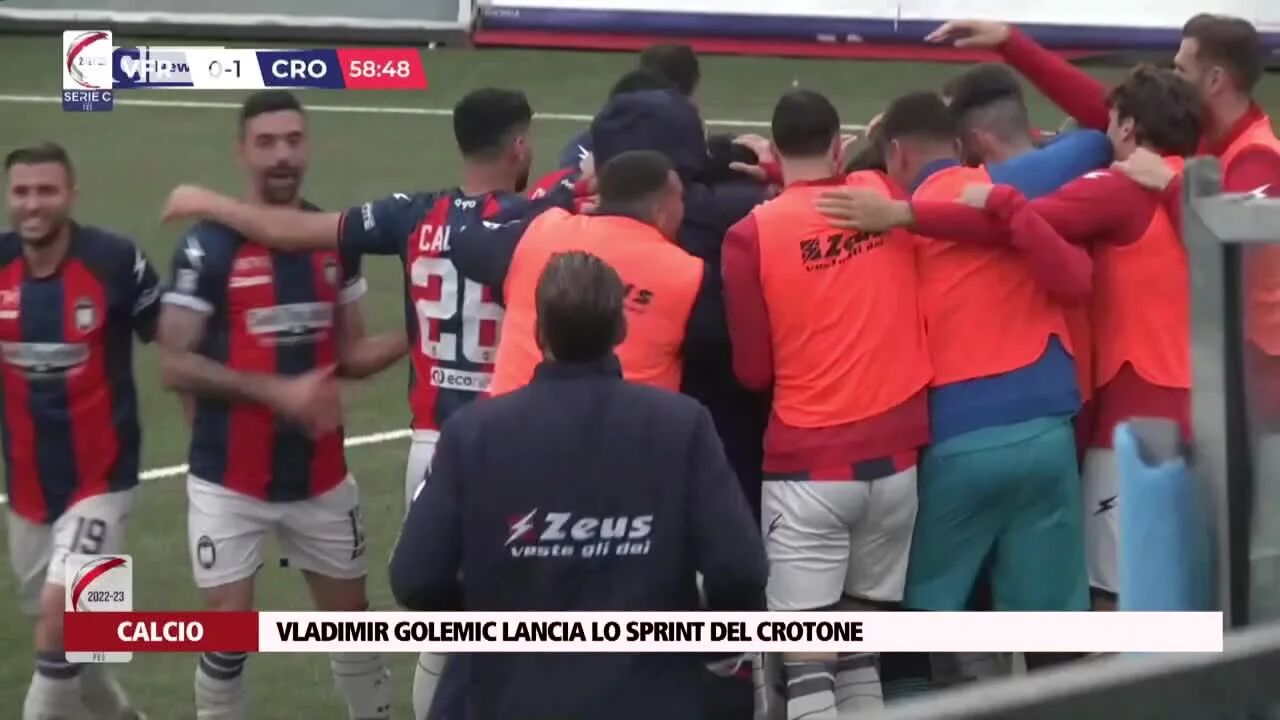 Vladimir Golemic lancia lo sprint del Crotone