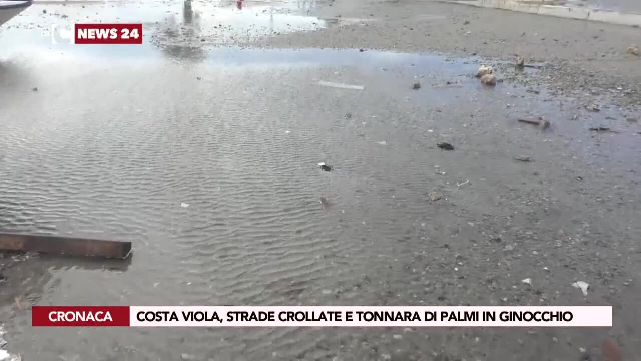 Costa Viola, strade crollate e Tonnara di Palmi in ginocchio