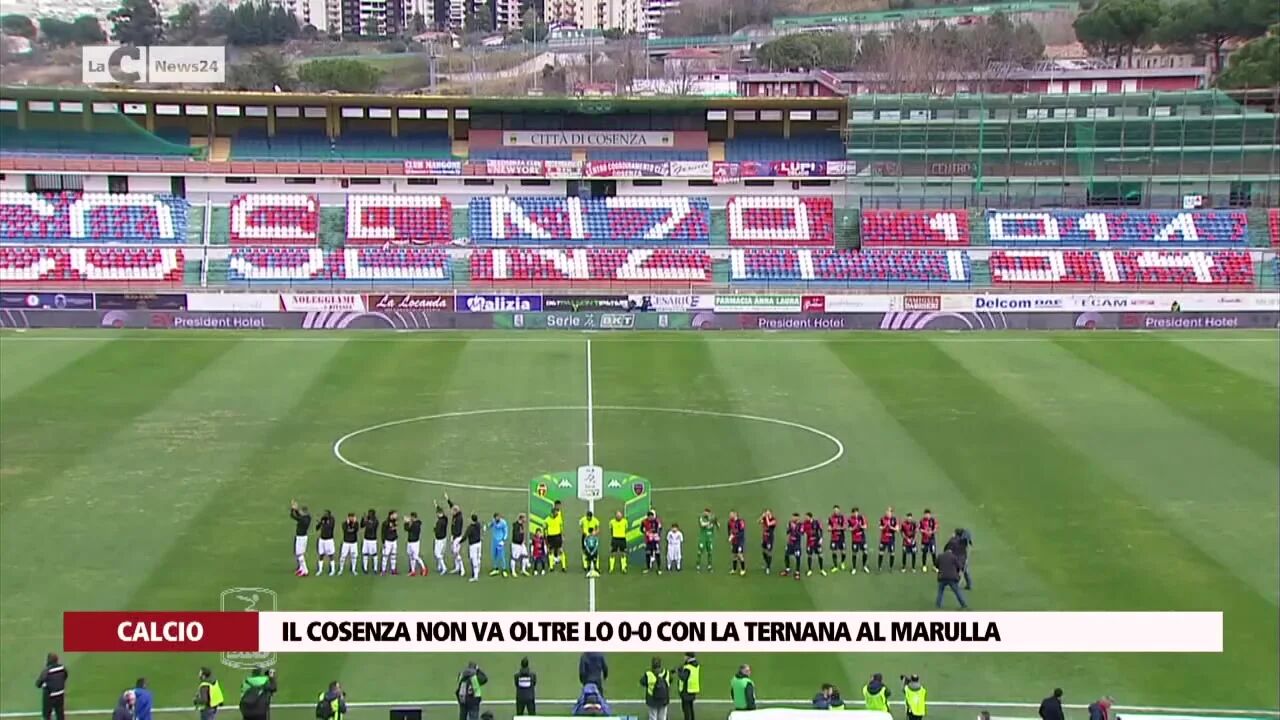 Il Cosenza non va oltre lo 0-0 con la Ternana al Marulla
