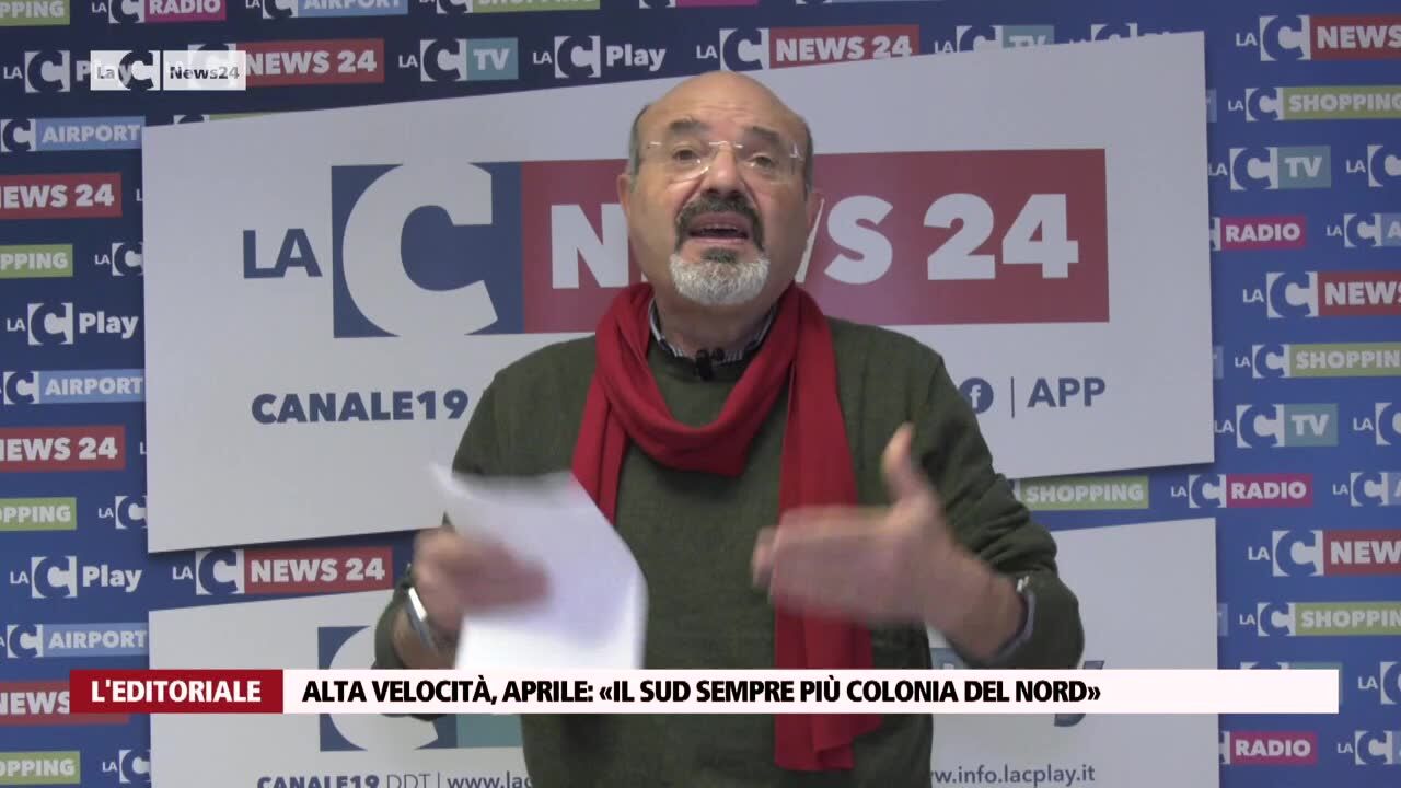 Alta velocità, Aprile: «Il Sud sempre più colonia del Nord»