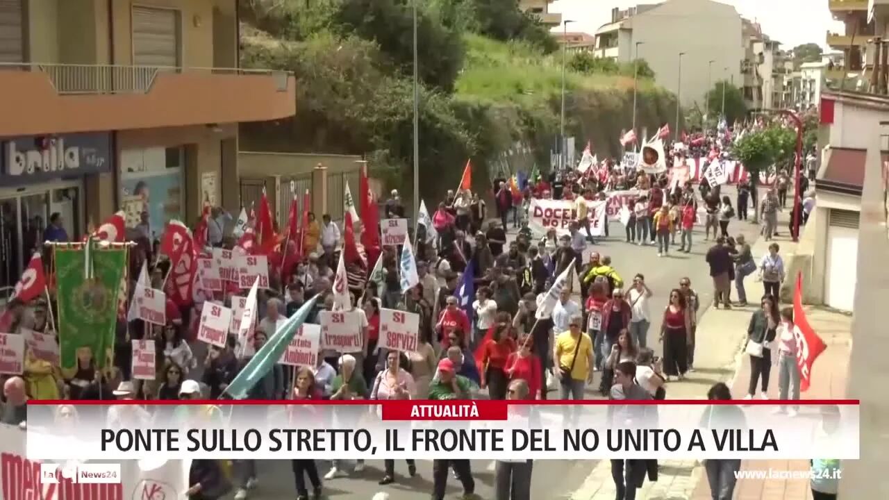 Il ponte sullo stretto unisce il fronte del no a Villa