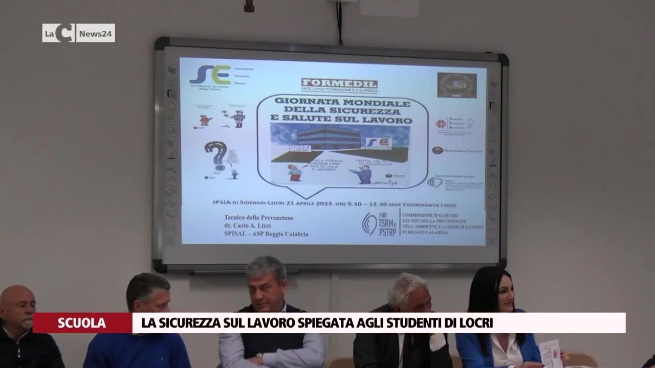 La sicurezza sul lavoro spiegata agli studenti di Locri