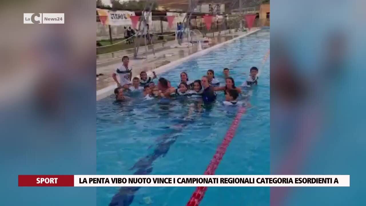 La Penta Vibo nuoto vince i campionati regionali categoria esordienti A