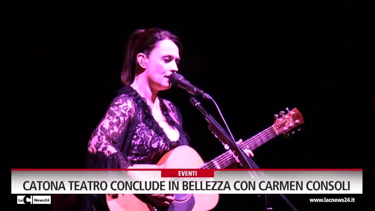 Catona teatro conclude in bellezza con Carmen Consoli