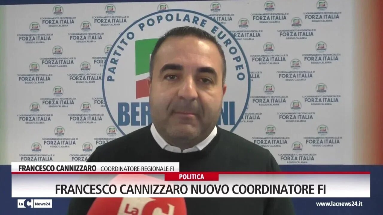 Francesco Cannizzaro nuovo coordinatore FI