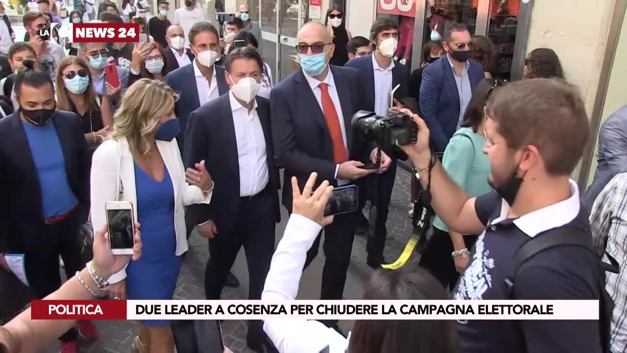 Due leader a Cosenza per chiudere la campagna elettorale