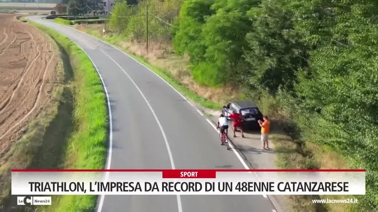 Triathlon, l’impresa da record di un 48enne catanzarese