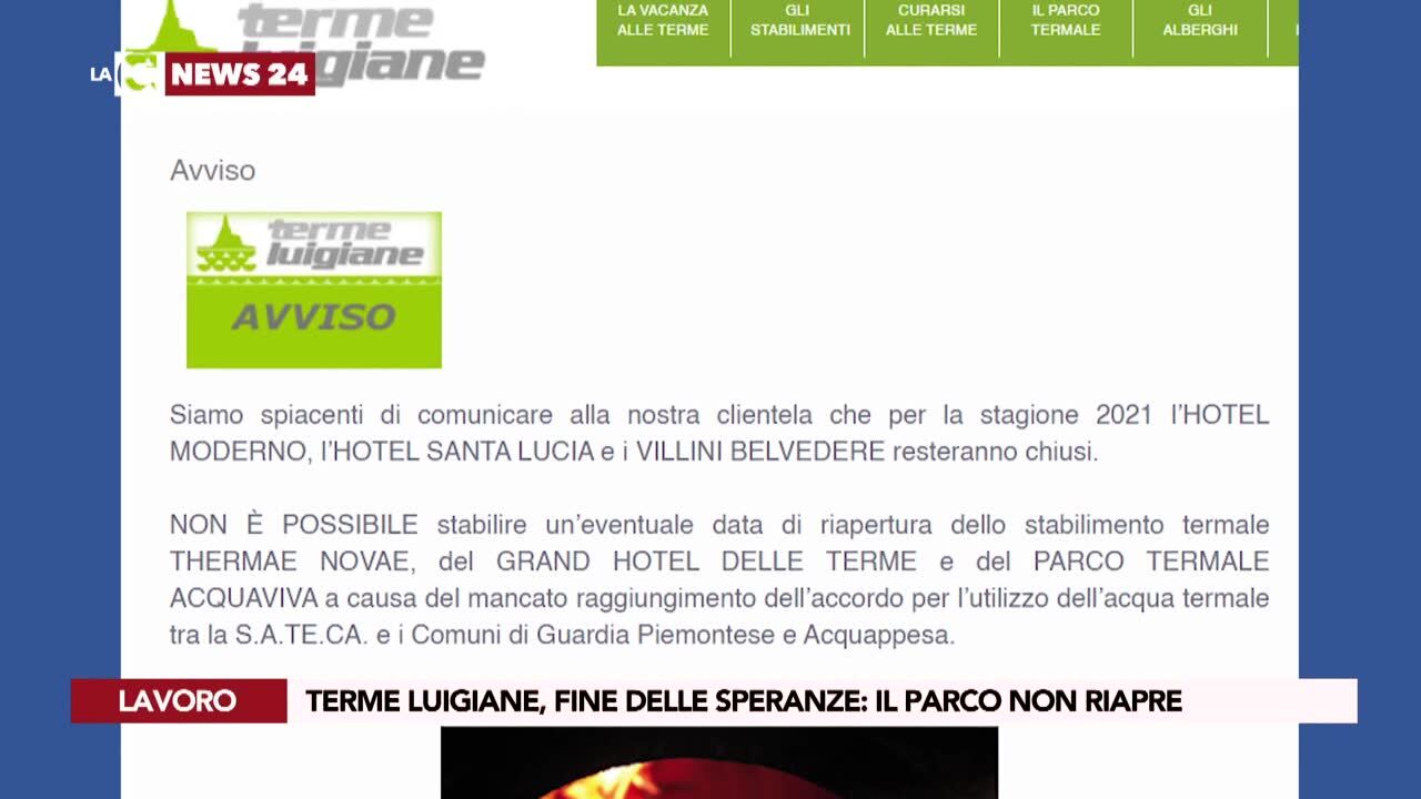 Terme Luigiane, fine delle speranze: il parco non riapre