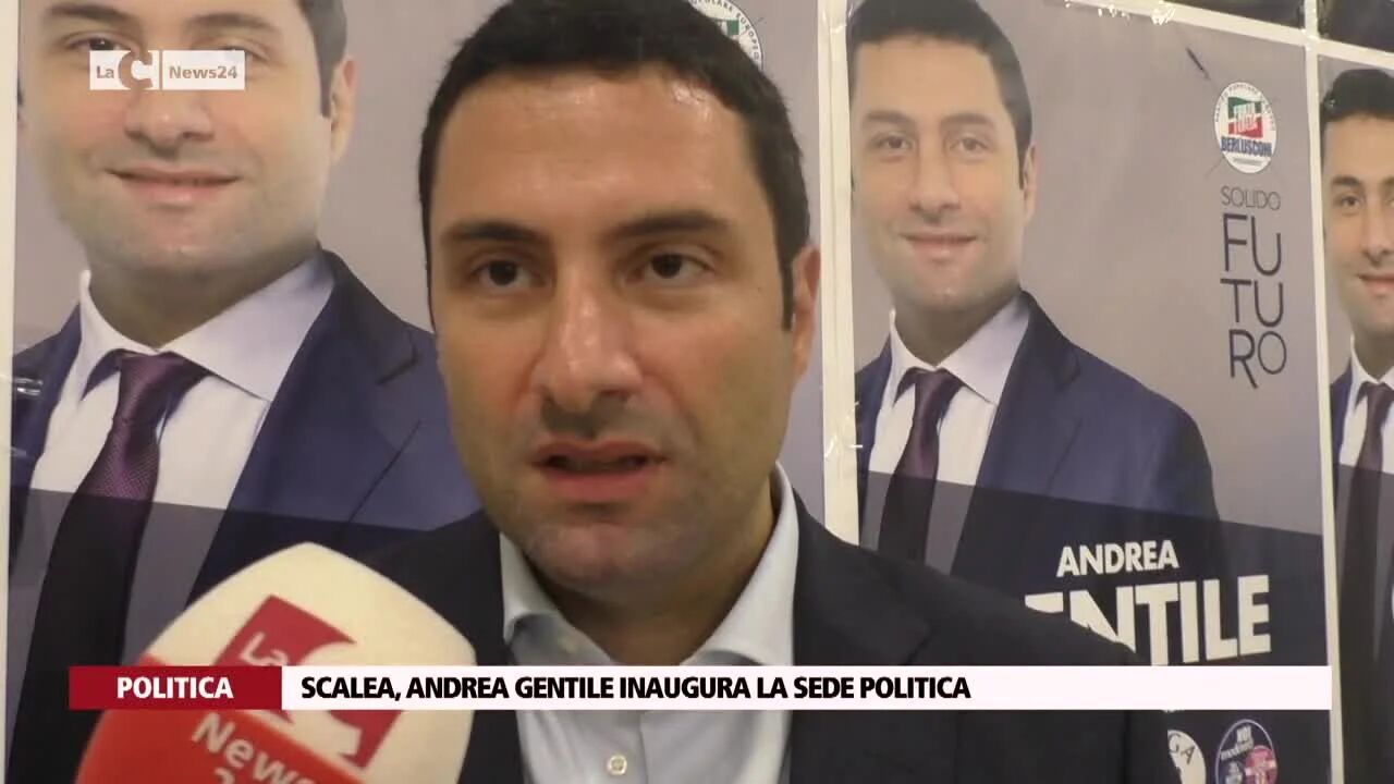 Scalea, Andrea Gentile inaugura la sede politica