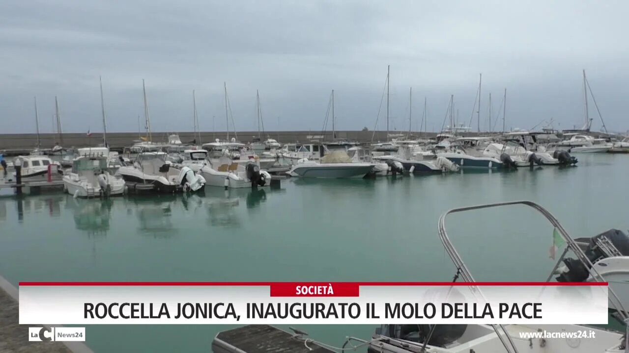 Roccella Jonica, inaugurato il molo della pace