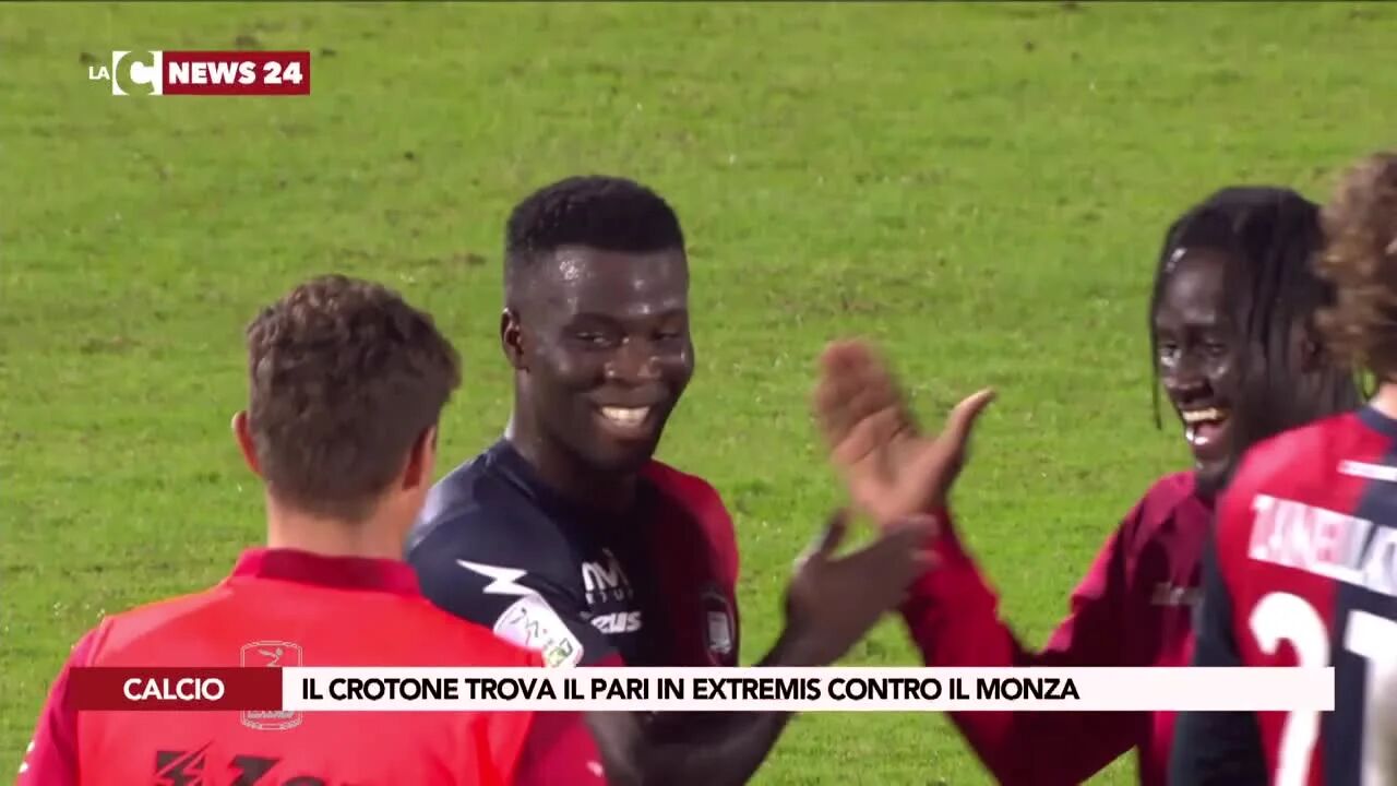 Il Crotone trova il pari in extremis contro il Monza