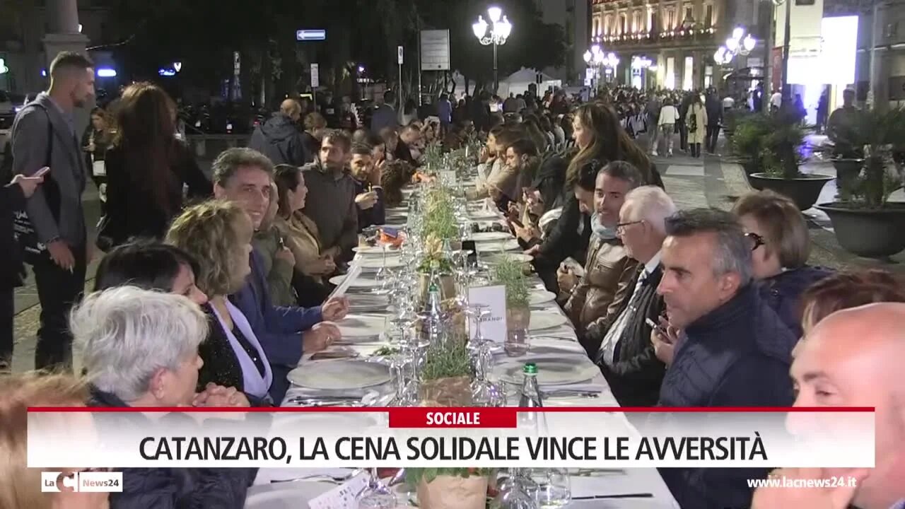 Catanzaro, la cena solidale vince le avversità