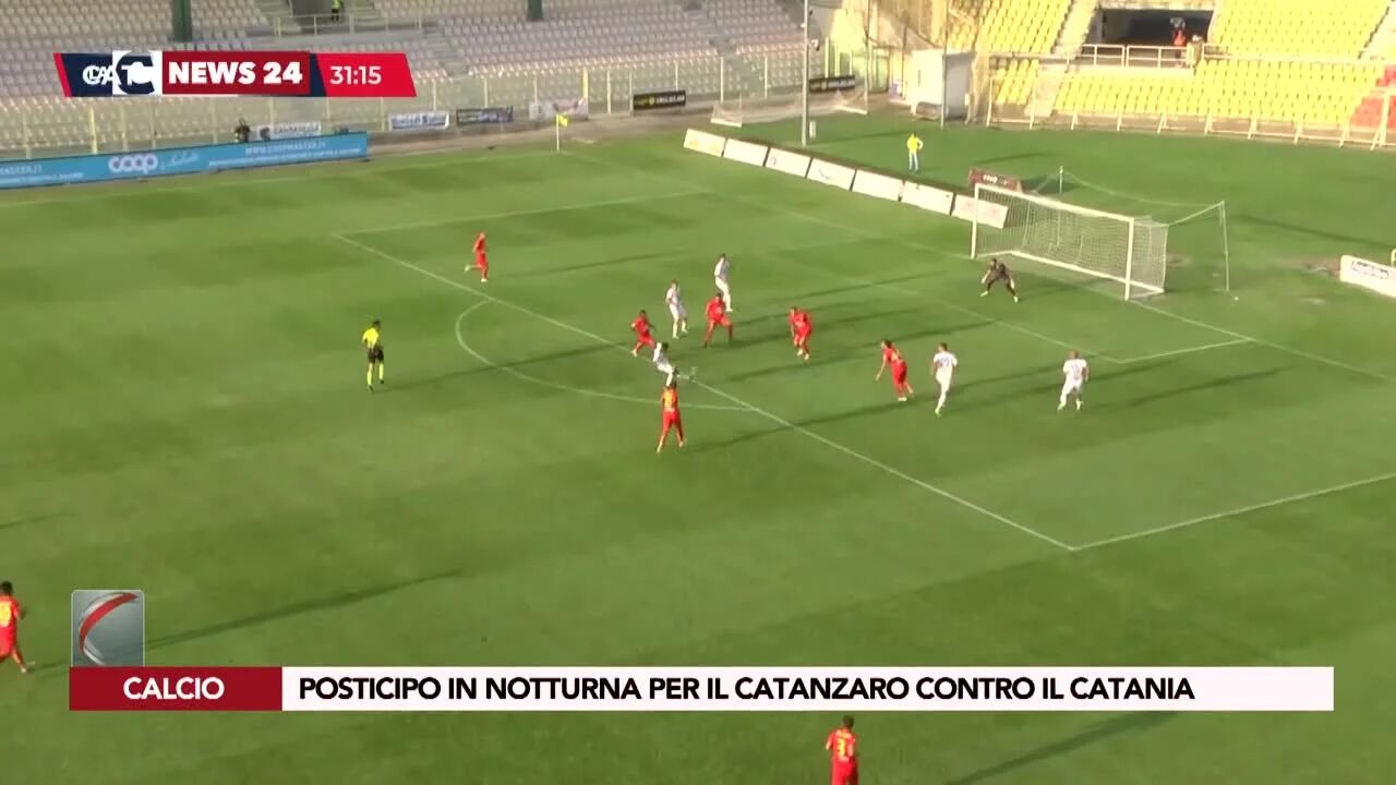 Posticipo in notturna per il Catanzaro contro il Catania