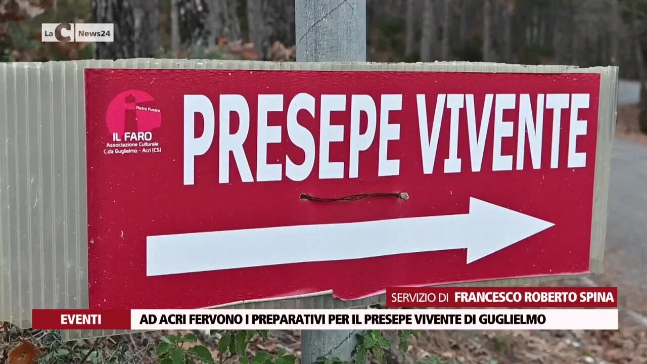 Ad Acri fervono i preparativi per il presepe vivente di Guglielmo