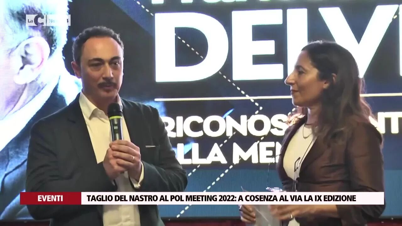 Taglio del nastro al Pol meeting 2022: a Cosenza al via la IX edizione