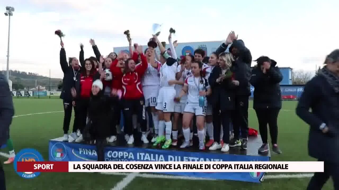 La squadra del Cosenza vince la finale di Coppa Italia regionale