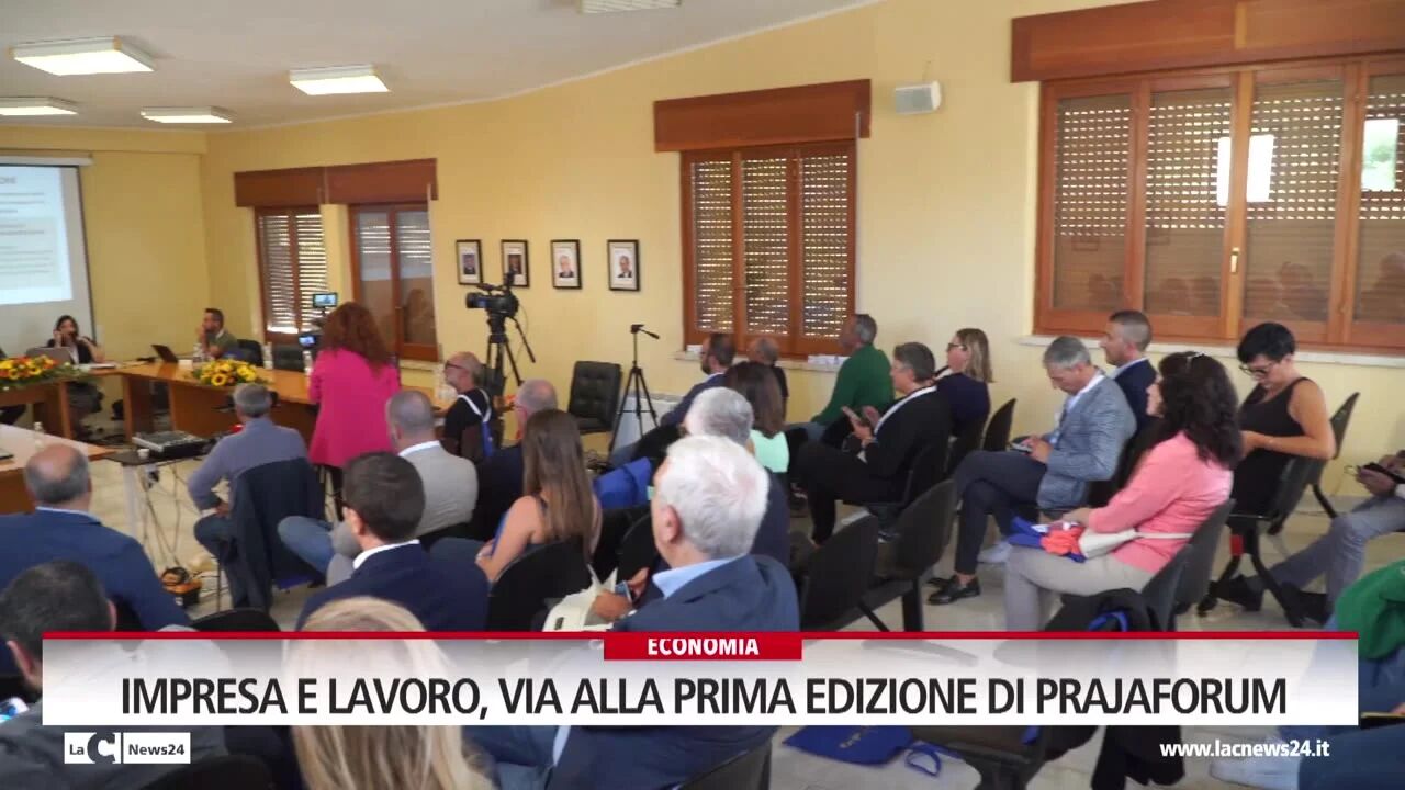Impresa e lavoro, via alla prima edizione di Prajaforum