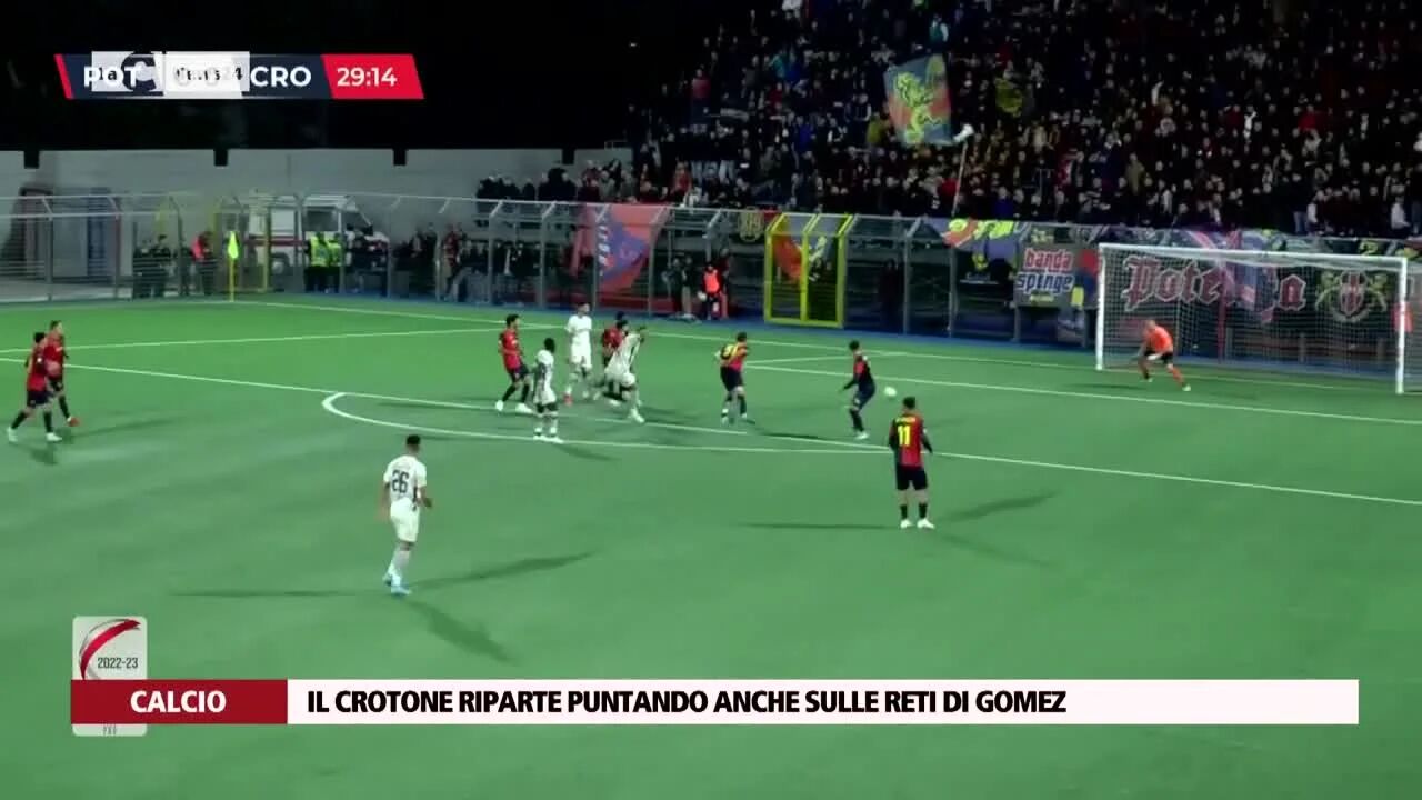 Il Crotone riparte puntando anche sulle reti di Gomez