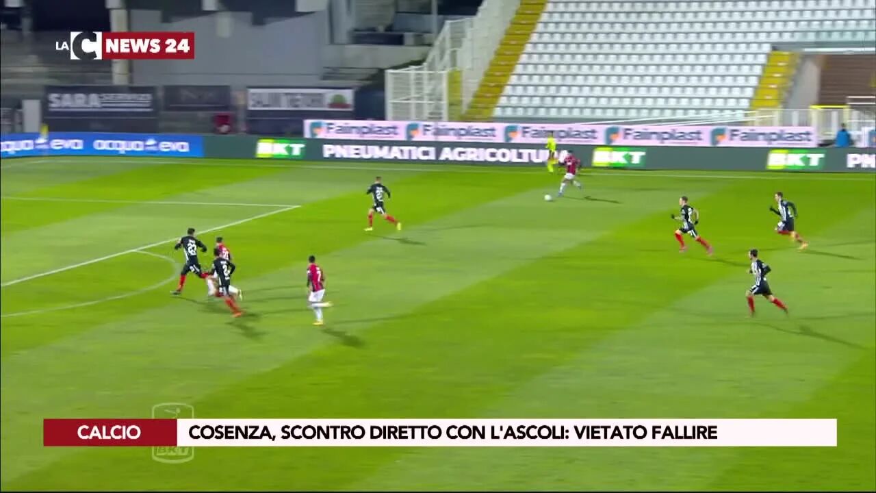 Cosenza, scontro diretto con l'Ascoli: vietato fallire