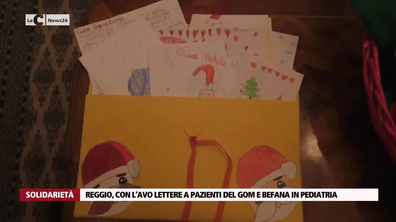 Reggio, con l’Avo lettere a pazienti del Gom e befana in pediatria
