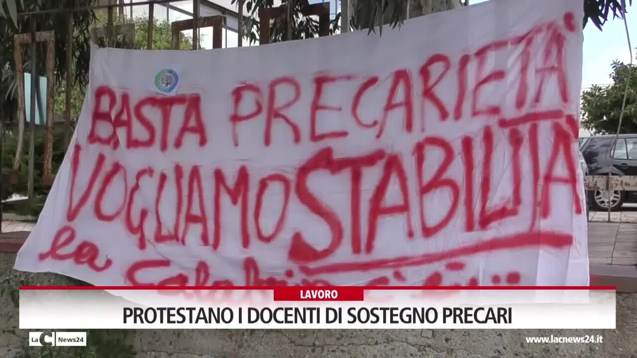 Protestano i docenti di sostegno precari