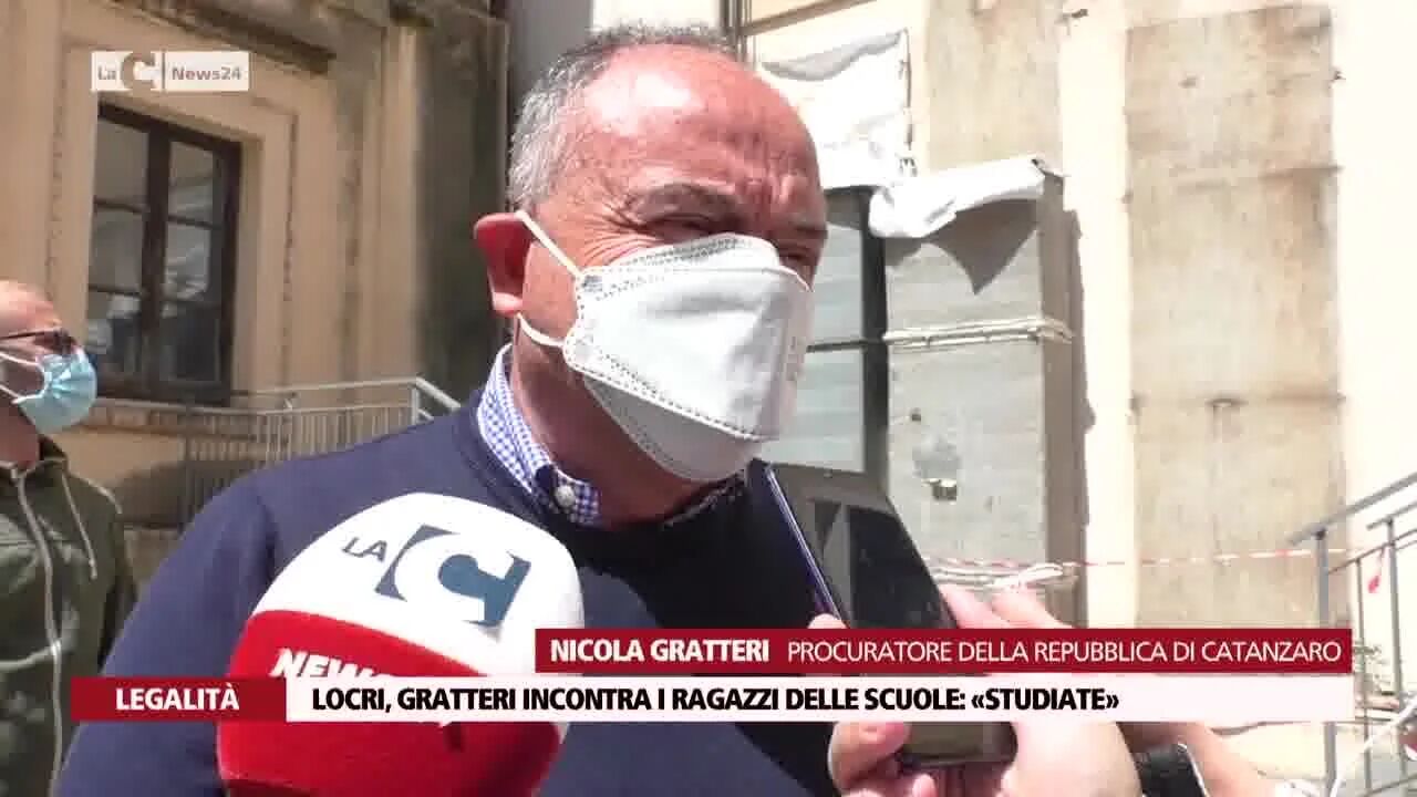 Locri, Gratteri incontra i ragazzi delle scuole: «Studiate»