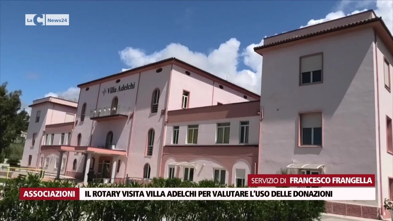 Il Rotary visita villa Adelchi per valutare l’uso delle donazioni
