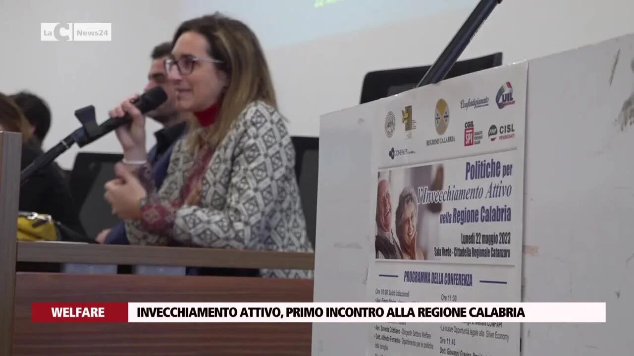 Invecchiamento attivo, primo incontro alla regione Calabria