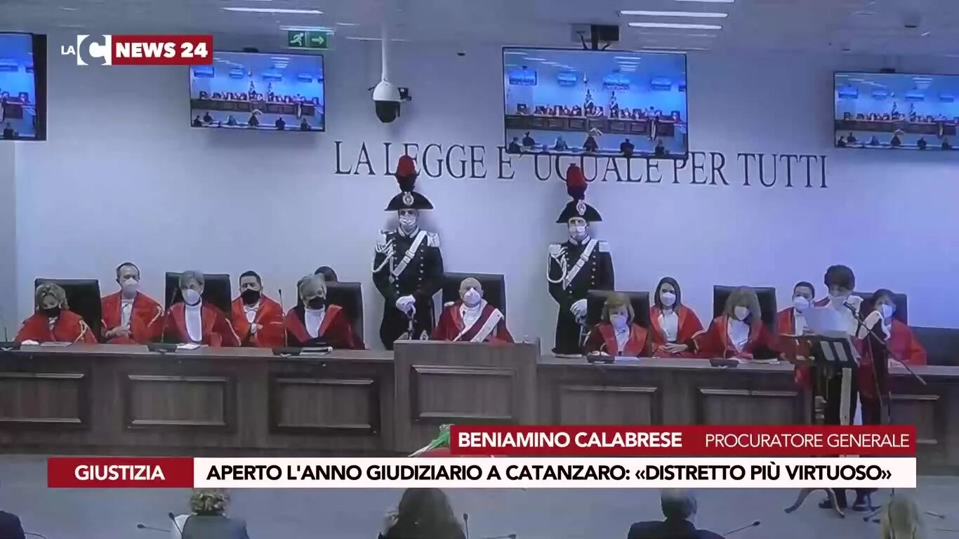 Aperto l'Anno giudiziario a Catanzaro: «Distretto più virtuoso»