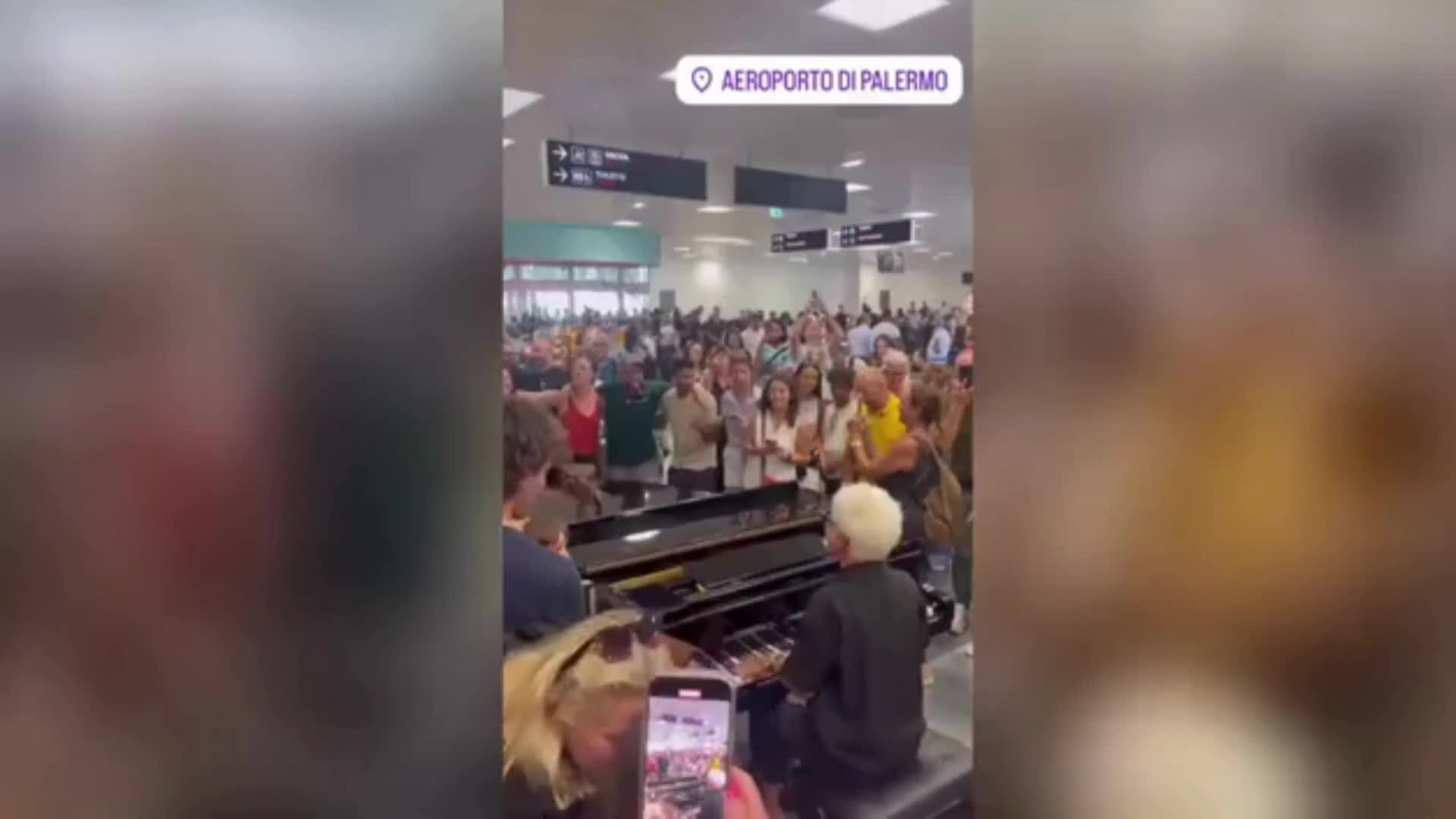 Aeroporto di Palermo durante il tilt informatico