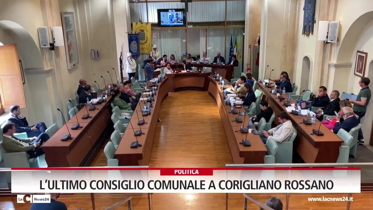 L’ultimo consiglio comunale a Corigliano Rossano