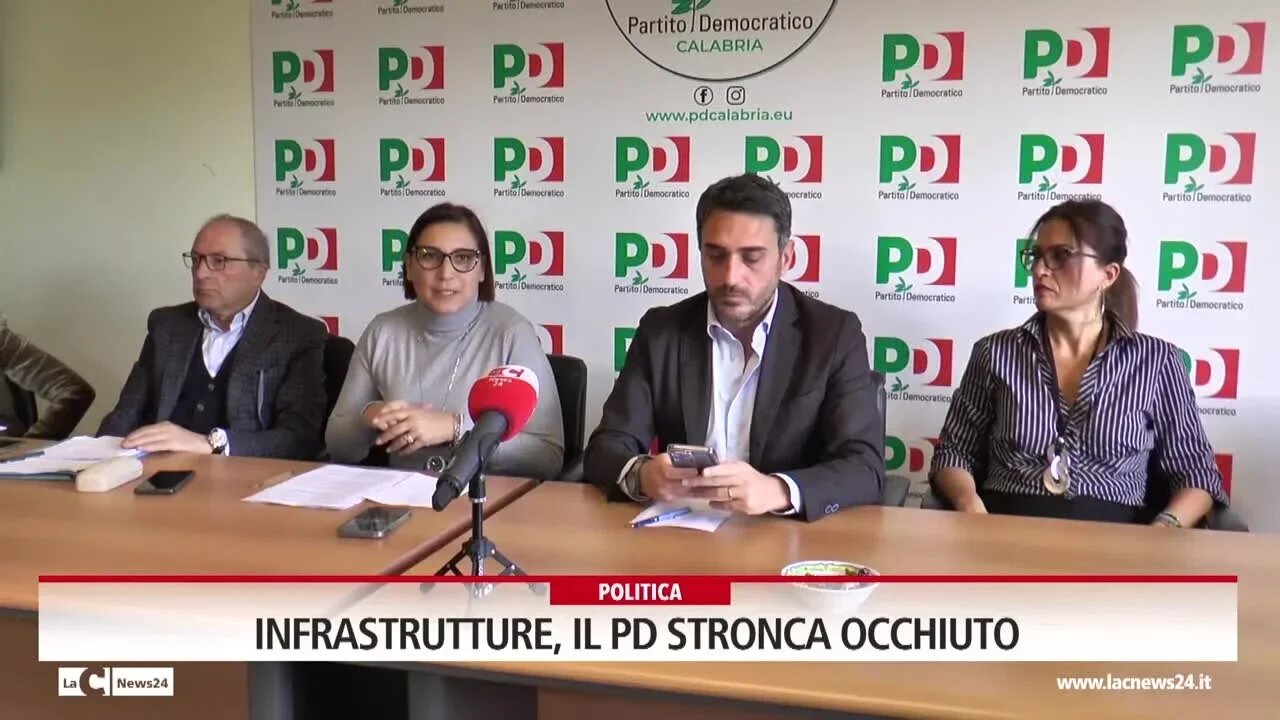 Infrastrutture, il Pd stronca Occhiuto