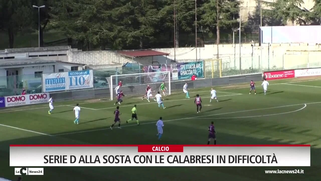 Serie D alla sosta con le calabresi in difficoltà