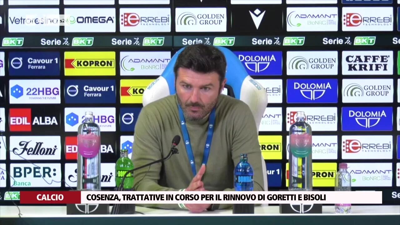 Cosenza, trattative in corso per il rinnovo di Goretti e Bisoli