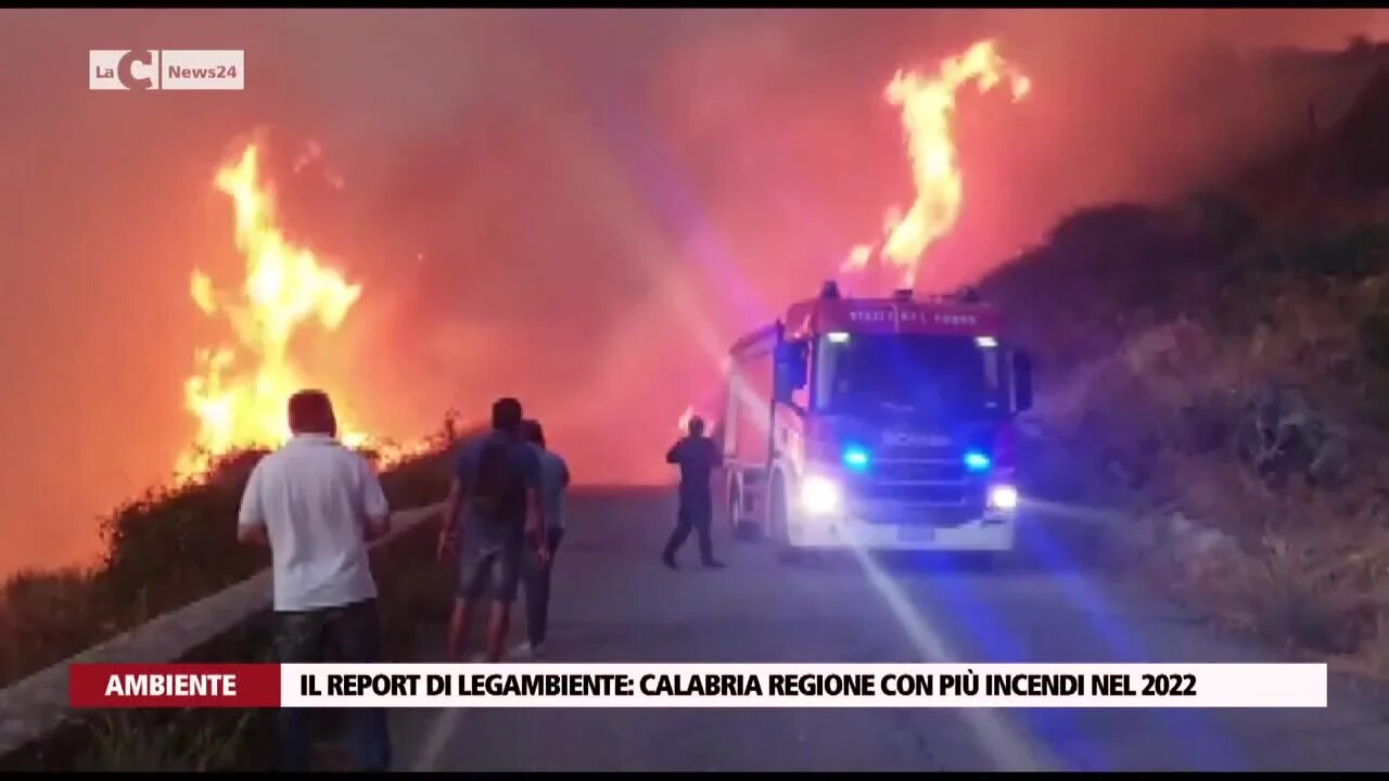 Il report di Legambiente: Calabria regione con più incendi nel 2022