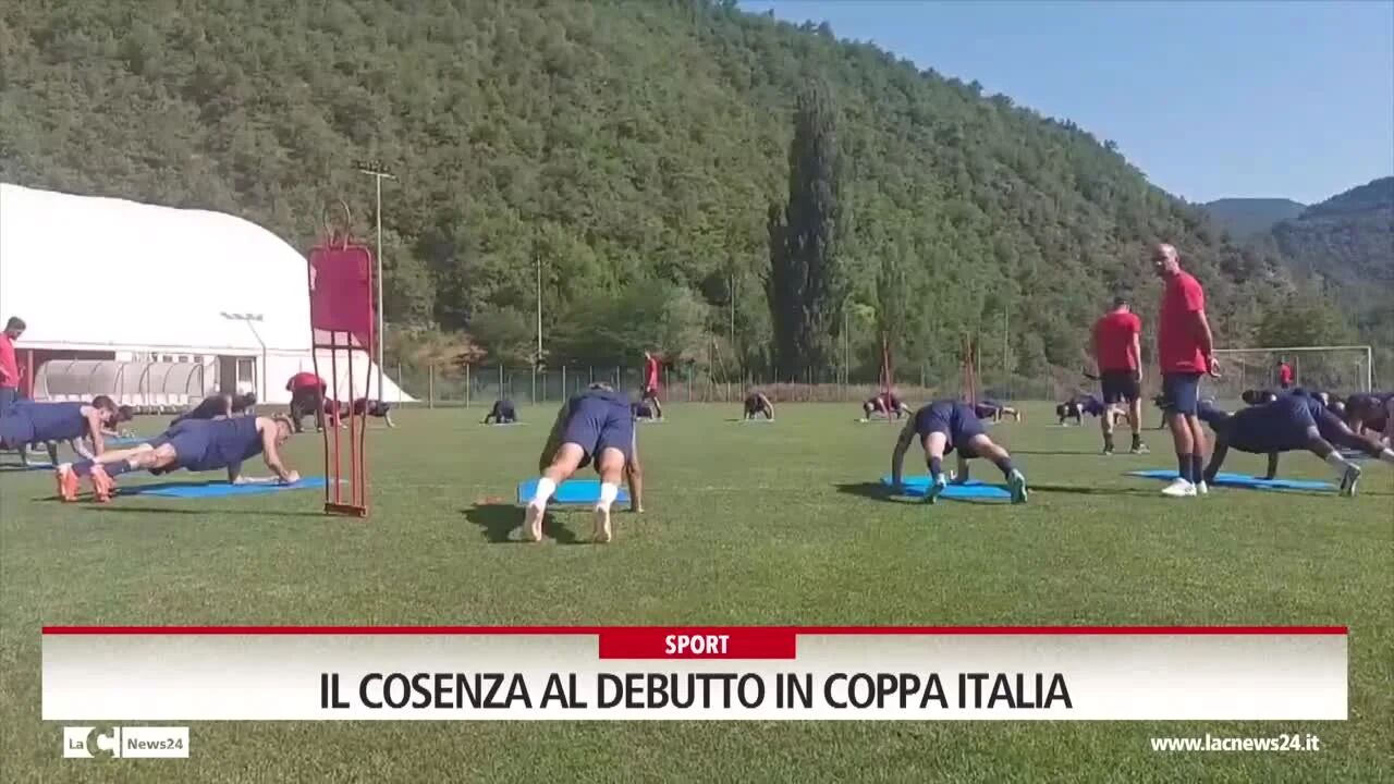 Il Cosenza al debutto in Coppa Italia