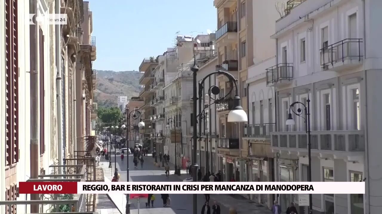 Reggio, bar e ristoranti in crisi per mancanza di manodopera